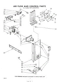 04 - Air Flow And Control parts for Whirlpool Refrigerator EED221MKWR0 / from AppliancePartsPros.com