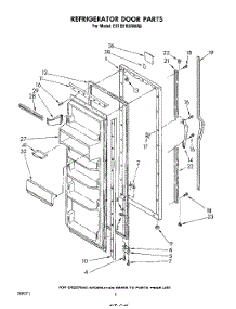 03 - Refrigerator Door parts for Whirlpool Refrigerator ED19HKXRNR0 / from AppliancePartsPros.com