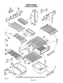 06 - Shelf parts for Whirlpool Refrigerator ED19HKXRNR0 / from AppliancePartsPros.com