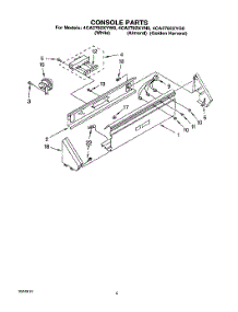 02 - Console parts for Whirlpool Washer 4CA2782XYG0 / from AppliancePartsPros.com