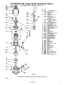04 - Evaporation And Gear Reducer parts for Whirlpool CETH6WE / from AppliancePartsPros.com