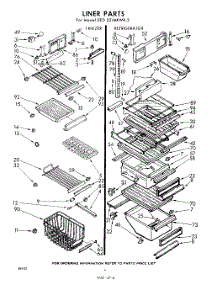 06 - Liner parts for Whirlpool Refrigerator EED221MKWR2 / from AppliancePartsPros.com