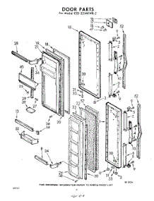 08 - Door parts for Whirlpool Refrigerator EED221MKWR2 / from AppliancePartsPros.com