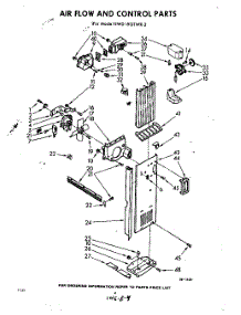 04 - Air Flow And Control parts for Whirlpool Refrigerator EWD19GTWR2 / from AppliancePartsPros.com