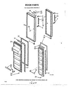 08 - Door parts for Whirlpool Refrigerator EWD19GTWR2 / from AppliancePartsPros.com