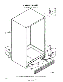 02 - Cabinet parts for Whirlpool Refrigerator EAD25PMW1 / from AppliancePartsPros.com