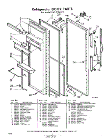 08 - Refrigerator Door parts for Whirlpool Refrigerator EAD25PMW1 / from AppliancePartsPros.com