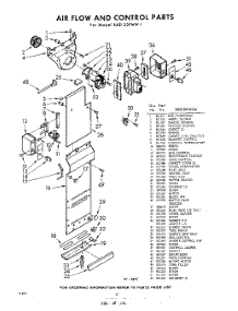 12 - Air Flow And Control parts for Whirlpool Refrigerator EAD25PMW1 / from AppliancePartsPros.com