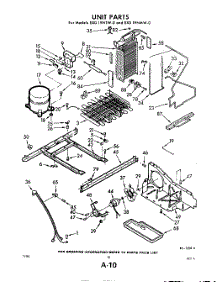 10 - Unit parts for Whirlpool Refrigerator EXD19NTWR0 / from AppliancePartsPros.com