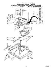 08 - Machine Base parts for Whirlpool Washer 4CA2782XYN0 / from AppliancePartsPros.com