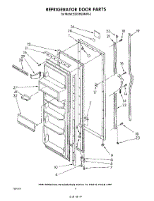 03 - Refrigerator Door parts for Whirlpool Refrigerator ED19HKXRNR2 / from AppliancePartsPros.com