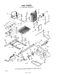 10 - Unit parts for Whirlpool Refrigerator EED221MMWR0 / from AppliancePartsPros.com