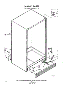 02 - Cabinet parts for Whirlpool Refrigerator EAD25PMW2 / from AppliancePartsPros.com