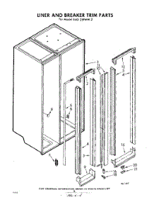 04 - Liner And Breaker Trim parts for Whirlpool Refrigerator EAD25PMW2 / from AppliancePartsPros.com