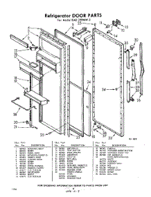 08 - Refrigerator Door parts for Whirlpool Refrigerator EAD25PMW2 / from AppliancePartsPros.com
