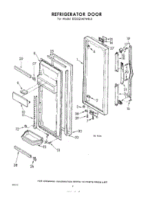 04 - Refrigerator Door parts for Whirlpool Refrigerator EED221MTWR0 / from AppliancePartsPros.com