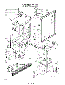 06 - Cabinet parts for Whirlpool Refrigerator EED221MTWR0 / from AppliancePartsPros.com
