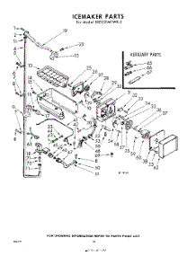 14 - Ice Maker parts for Whirlpool Refrigerator EED221MTWR0 / from AppliancePartsPros.com
