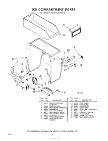 16 - Ice Compartment parts for Whirlpool Refrigerator EED221MTWR0 / from AppliancePartsPros.com