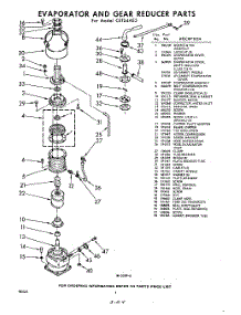 04 - Evaporation And Gear Reducer parts for Whirlpool CETS4AE3 / from AppliancePartsPros.com