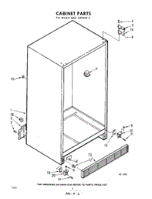 02 - Cabinet parts for Whirlpool Refrigerator EAD25PMW4 / from AppliancePartsPros.com