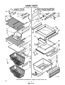 06 - Internal Liner parts for Whirlpool Refrigerator EAD25PMW4 / from AppliancePartsPros.com