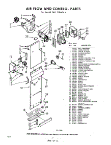 12 - Air Flow And Control parts for Whirlpool Refrigerator EAD25PMW4 / from AppliancePartsPros.com