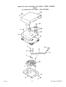 05 - Door Lock parts for Whirlpool Range F8558L0 / from AppliancePartsPros.com