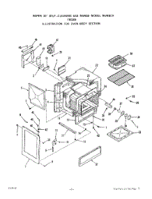 06 - Oven Body parts for Whirlpool Range F8558L0 / from AppliancePartsPros.com