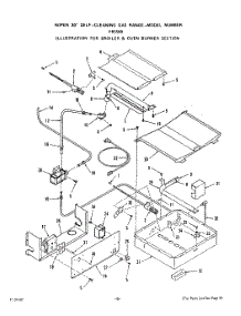 07 - Broiler And Oven Burner parts for Whirlpool Range F8558L0 / from AppliancePartsPros.com