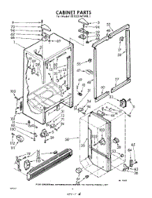 06 - Cabinet parts for Whirlpool Refrigerator EED221MTWR1 / from AppliancePartsPros.com