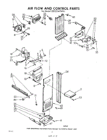 08 - Air Flow And Control parts for Whirlpool Refrigerator EED221MTWR1 / from AppliancePartsPros.com