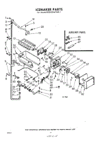 14 - Ice Maker parts for Whirlpool Refrigerator EED221MTWR1 / from AppliancePartsPros.com
