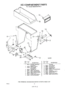 16 - Ice Compartment parts for Whirlpool Refrigerator EED221MTWR1 / from AppliancePartsPros.com