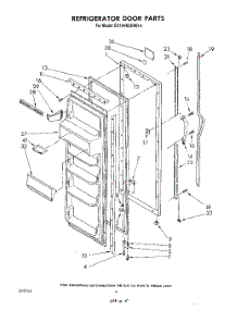03 - Refrigerator Door parts for Whirlpool Refrigerator ED19HKXRNR4 / from AppliancePartsPros.com