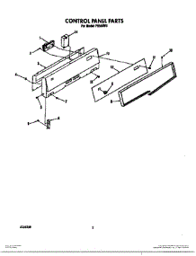 02 - Control Panel parts for Whirlpool Range F6558L0 / from AppliancePartsPros.com
