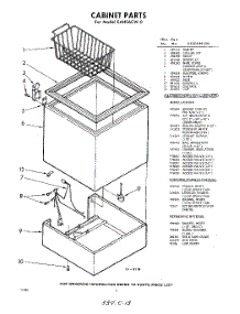 02 - Section parts for Whirlpool Freezer EAH06CW0 / from AppliancePartsPros.com