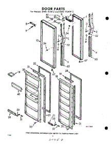 08 - Door parts for Whirlpool Refrigerator EWD19JMW2 / from AppliancePartsPros.com