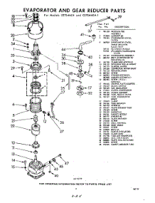 04 - Evaporation And Gear Reducer parts for Whirlpool CETS4AE4 / from AppliancePartsPros.com