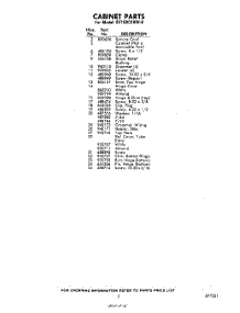 05 - Section parts for Whirlpool Freezer EV150CXKW0 / from AppliancePartsPros.com
