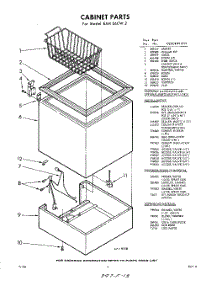 02 - Section parts for Whirlpool Freezer EAH06CW2 / from AppliancePartsPros.com