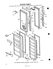08 - Door parts for Whirlpool Refrigerator EWD19JW1 / from AppliancePartsPros.com