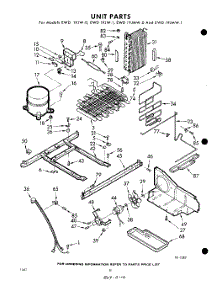 10 - Unit parts for Whirlpool Refrigerator EWD19JW1 / from AppliancePartsPros.com
