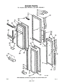 08 - Door parts for Whirlpool Refrigerator EXD19PMWR1 / from AppliancePartsPros.com