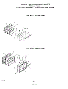 05 - F56080 , F76080 parts for Whirlpool Range F7608L0 / from AppliancePartsPros.com