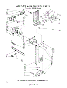 04 - Air Flow And Control parts for Whirlpool Refrigerator EED221VKWR0 / from AppliancePartsPros.com