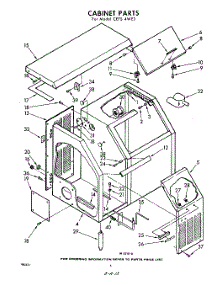 06 - Cabinet, Lit / Optional parts for Whirlpool CETS4WE3 / from AppliancePartsPros.com