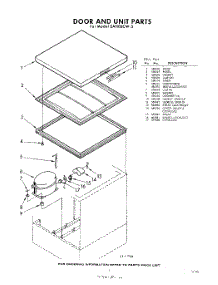 03 - Section parts for Whirlpool Freezer EAH06CW3 / from AppliancePartsPros.com