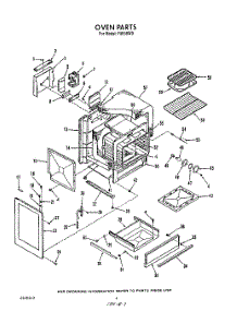 04 - Oven parts for Whirlpool Range F8858X0 / from AppliancePartsPros.com