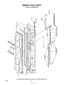 04 - Freezer Door parts for Whirlpool Refrigerator ED19MTXRNR0 / from AppliancePartsPros.com